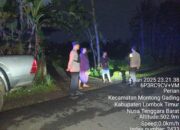 Cegah Gangguan Kamtibmas, Personel Polsek Montong Gading Lakukan Patroli Malam