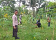 Bhabinkamtibmas Desa Rempung Gelar Silaturahmi, Sambang Desa, dan Penanaman Bibit Buah untuk Dukung Swasembada Pangan