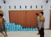 Bhabinkamtibmas Kelurahan Sandubaya Monitoring Pendistribusian Sembako