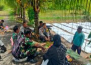 Bhabinkamtibmas Desa Darmasari Laksanakan Cek Lahan Ketahanan Pangan Bergizi