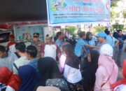 Polres Lotim Gelah Olahraga Bersama dan Pasar Murah dalam Rangka Menyambut HUT RI ke – 80