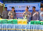 Kapolres Lombok Timur Terjun Langsung dalam Gerakan Pangan Murah di Polsek Terara