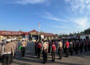 Personel Polres Lombok Timur Laksanakan Apel Pagi, Kasat Binmas Tekankan Disiplin dan Stabilitas Kamtibmas