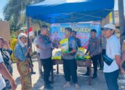 Sambut HUT RI ke-80 Polsek Keruak Gelar Pasar Murah