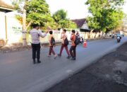 Kapolsek Labuhan Haji dan Anggota Laksanakan Kegiatan Rawan Pagi untuk Wujudkan Kamseltibcar Lantas